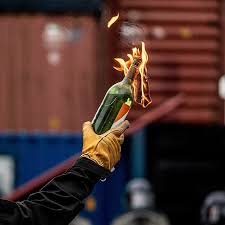 Petrol Bomb On BJP Leader In Bathinda